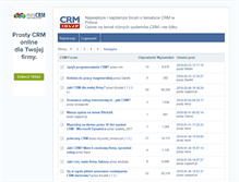 Tablet Screenshot of crmforum.pl